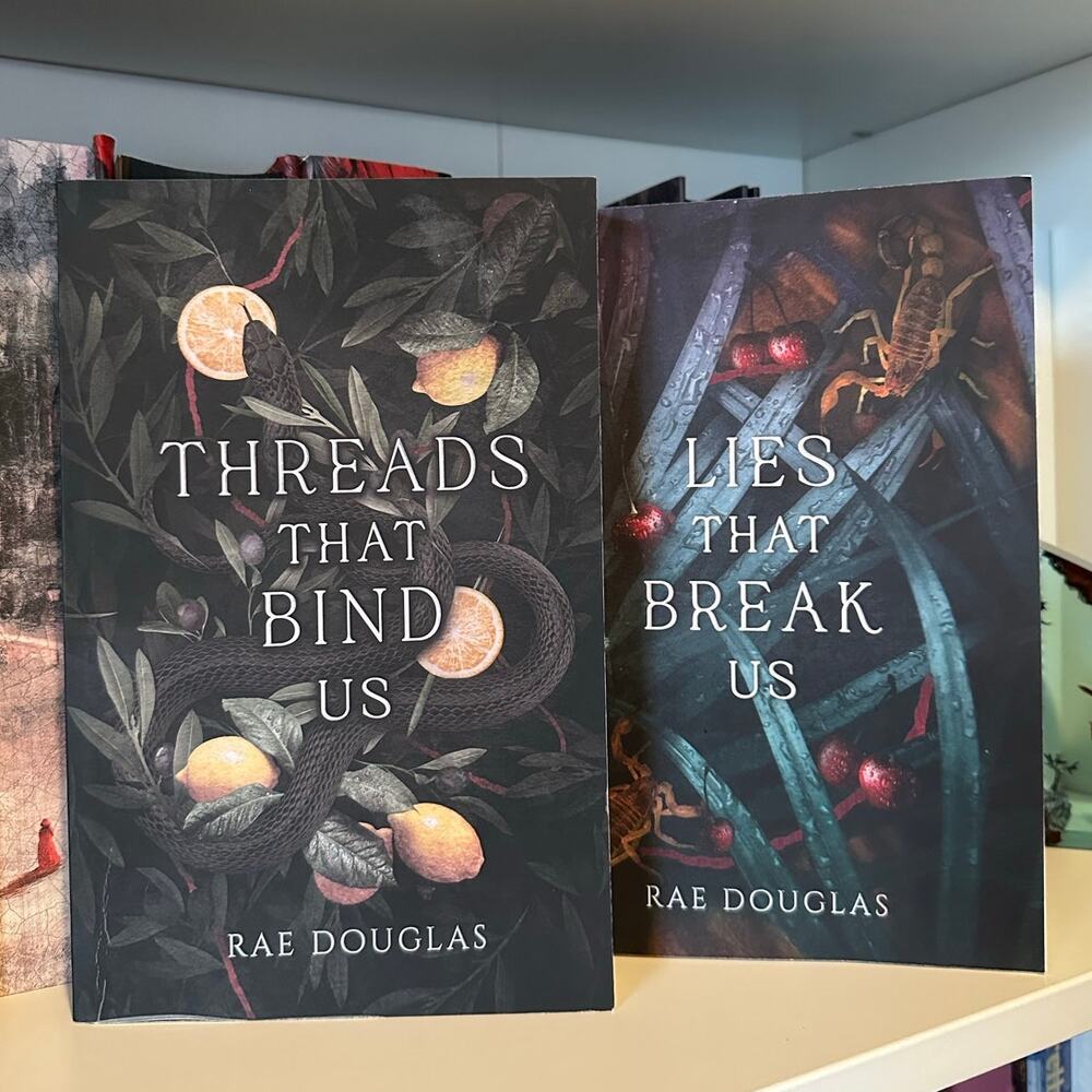 Signed Threads That Bind Us & Lies That Break Us By Rae Douglas Paperback OOP